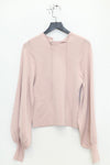 SWAYING/KNIT profile cuffed long-sleeved slim fit pullover SW24RE1T08 light pink PS11